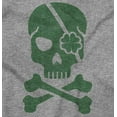 thumbnail image 2 of Irish Skull Crossbones St Pattys Day Men's Graphic T Shirt Tees Brisco Brands S, 2 of 5