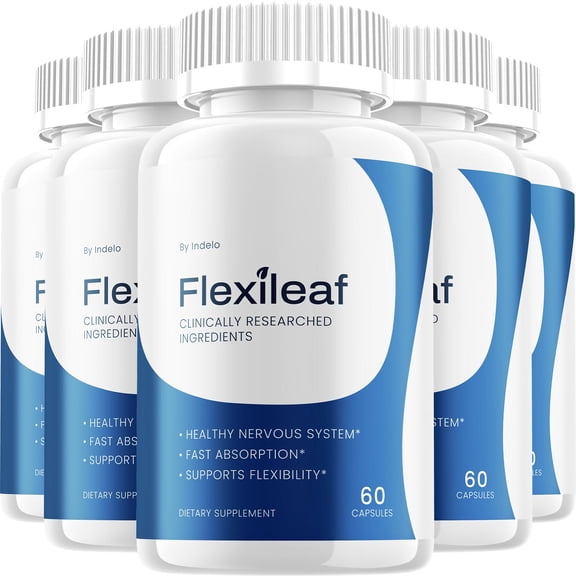 Flexileaf Capsule - Flexileaf Advanced Formula for Joint Support Supplement, 5 Pack, 300 Capsules