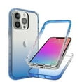 thumbnail image 7 of iPhone 13 Pro Case,Dteck Shockproof Rubber Bumper Hybrid PC Gradient Lightweight Slim Transparent Back Cover without Screen Protector For Apple iPhone 13 Pro 6.1-inch,Blue, 7 of 7