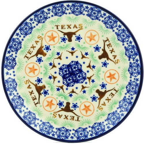 Polmedia Texas State Polish Pottery Decorative Plate
