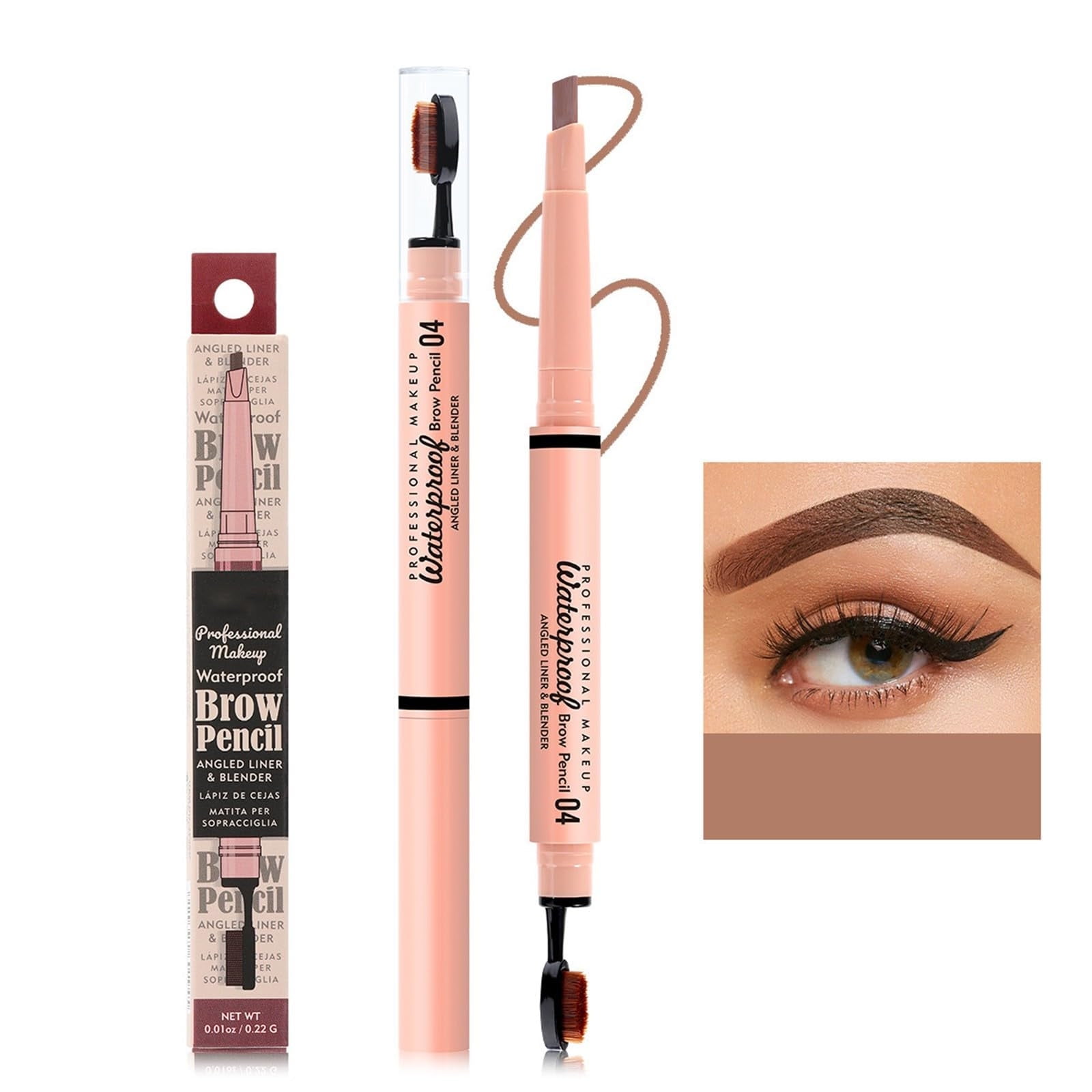Pen Light Brow Stencil Retractable Eyebrow Pencil J Products Eye Brow Wax Sticks for Eyebrow Lime Bushy Brow Precision Pen in Eyebrow Stickers Hair Eye Brows Stick 3d Eyebrows Candy Brow
