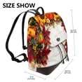 thumbnail image 2 of Cauagu Thanksgiving With Autumn Print Women's PU Leather Backpack,Fashion Multipurpose Design Handbag Stylish Purse Ladies Shoulder Bags Travel Backpack, 2 of 4