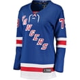 thumbnail image 2 of Women's Fanatics K'Andre Miller Blue New York Rangers Home Breakaway Jersey, 2 of 3