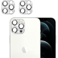 thumbnail image 1 of [2 Pack] Bling Crystal Camera Lens Protector Glitter Diamond Metal Lens Cover Glass Screen Full Protector Compatible with iPhone 11 Pro/iPhone 11 Pro Max-Silver, 1 of 5