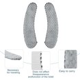 thumbnail image 4 of Unique Bargains 2 Pair Toilet Seat Cover Pad Bathroom Warm Toilet Seat Cushion Washable Reusable Gray, 4 of 6