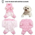thumbnail image 4 of STHRGFHY Dog christmas coats,Dog Coat,Warm Dog Jacket,Fullbody Winter Coat Snowsuit for Dogs,Waterproof Puppy Puffer Jacket Snow Coats with Legs, Pet Fleece Vest Coats for Small Dogs(Pink XL), 4 of 8