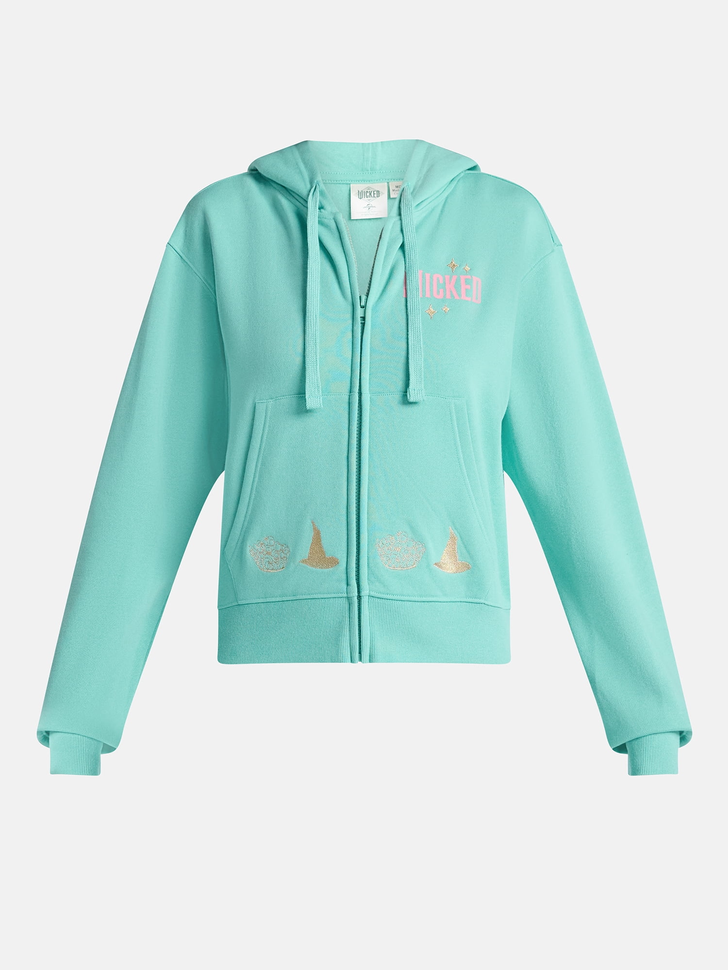 Wicked, Junior's Graphic Hoodie, Icons, Sizes XXS-XXL