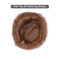 thumbnail image 6 of Spencer Women Winter Bucket Hat Warm Faux Fur Hat Russian Style Warm Cap Outdoor Fisherman Cap, Brown, 6 of 10