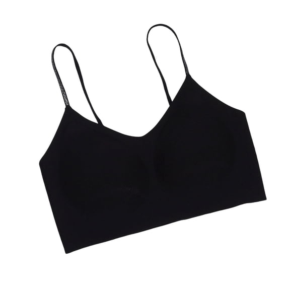 Ohufall Thin Bras for Women Fine Straps Beautiful Back Bra Breathable Solid Color Seamless Underwear,34B-38B