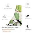 thumbnail image 3 of Daiia Cactus And Succulent Pattern Quick Dry Towel, Super Absorbent Travel Towel with Hanging Loop & Carabiner, Lightweight Compact Fast-Drying Microfiber Towel-31.5"x63", 3 of 8