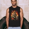 thumbnail image 4 of Apocalypse Reaper Muscle Shirt Fantasy Skeleton Knight with a Sword Medieval Legendary Creature Dragon Wizard Men's, 4 of 7