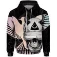 thumbnail image 2 of Sudadera con capucha con estampado de calavera y diablo para hombre, ropa informal holgada Y2k, sudadera con capucha moderna para hombre, 2 of 5