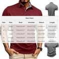 thumbnail image 3 of Sakmal Beach Vacation Polo Shirts for Men Short Sleeve Button Down Tshirts Solid Business Casual Gray Mens Shirts L, 3 of 8