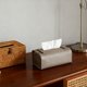 thumbnail image 4 of Funda para caja de pañuelos, porta papel de seda, elegante organizador de servilletas, servilletas rectangulares Gris, 4 of 7