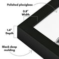 thumbnail image 5 of Americanflat 11x17 Picture Frame with Polished Plexiglass Soho Collection Gallery Style Deep Molding - Black, 5 of 7