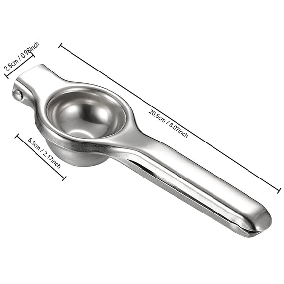 Rkxzt Lemon Squeezer Stainless Steel Manual Lemon Squeezer Heavy Duty Citrus Press Juicer for Orange Lime Large Size 1 Count Home Garden