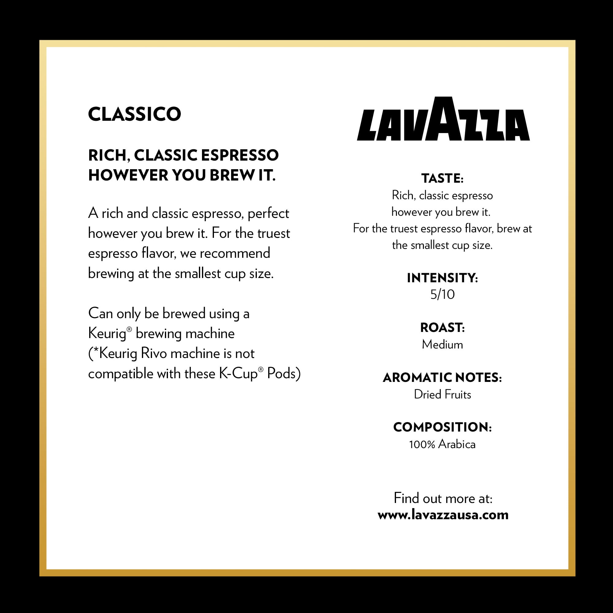 LavAzza Espresso Italiano Medium Roast K-Cup Coffee Pods, 10 ct - Harris  Teeter