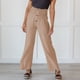 thumbnail image 4 of Pantalones de lino y algodón para mujer, pantalón largo de cintura alta, holgado, informal, de pierna ancha, novedad de verano, 2023, 4 of 4