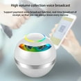 thumbnail image 7 of Ball Bluetooth Speaker, Mini Portable Speaker with Hands-Free Call Function, Colorful Breathing Lamp, FM Radio, and Outdoor Audio System, 7 of 7