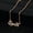 Gold, variant on HOOUN Queen Bling Necklace Gold Silver Pendant Jewellery Shinny Heart Gift-Gold
