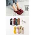 thumbnail image 4 of Calcetines invisibles de algodón con diseño de rayas verticales, cómodos y transpirables, ideales para uso diario. Disponibles en varios colores, incluyendo rosa claro. Incluye un par., 4 of 7