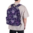 thumbnail image 5 of Goofa Christmas Purple Snowflakes Printed Backpack,Laptop Backpack,Durable Anti-Theft Travel Work Backpack,Water-resistant Backpack, 5 of 9