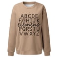 thumbnail image 4 of Women's Hoodless Sweatshirt Elemeno Kindergarten Teacher Long Sleeve Educational Pullover Tops for Early Learning Fashion, 4 of 4