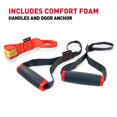 Perfect Fitness Resistance Bands, Kit with Handles, Door Anchor and