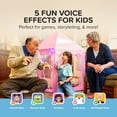 thumbnail image 6 of myFirst Voice 2 Kids Karaoke Machine: Portable Bluetooth Speaker, Wireless Microphone & 5 Voice Changers (Blue), 6 of 11