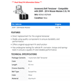 thumbnail image 2 of Accessory Belt Tensioner - Compatible with 2009 - 2014 Nissan Murano 3.5L V6 2010 2011 2012 2013, 2 of 2