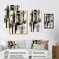 thumbnail image 4 of Designart Abstract Geode Geometric Black And Gold II Canvas Wall Art, 4 of 5