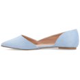 thumbnail image 3 of Journee Womens Ester Slip On Pointed Toe D'Orsay Flats, 3 of 10