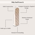 thumbnail image 3 of Evideco French Home Goods Escal Brown Moroccan Toilet Paper Holders 4 Count, 3 of 7