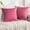 Pink, variant on Phantoscope Velvet Decorative Throw Pillows with Inserts, Double-Sided Two-Tone Tassel Trim, 18 x 18 in, Beige, 2 Pack