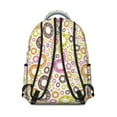 thumbnail image 3 of Donut Design Backpack - Fashionable & Sturdy School Backpack for Students & Adults, Roomy Laptop Compartment, Lightweight for Commute & Campus, Trendy Donut Graphics, Great Gift for Bakery Lovers, 3 of 6
