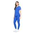 thumbnail image 6 of Natural Uniforms Ultra Stretch Womens Jogger Scrub Set (True Royal Blue, X-Small), 6 of 7