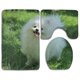 thumbnail image 1 of ABPHQTO Cachorros Pomerania Graciosos Juego de alfombras de baño de 3 piezas Alfombra de baño Alfombra de contorno y tapa de inodoro ABPHQTO Cont-CHAPPLE-39684, 1 of 2