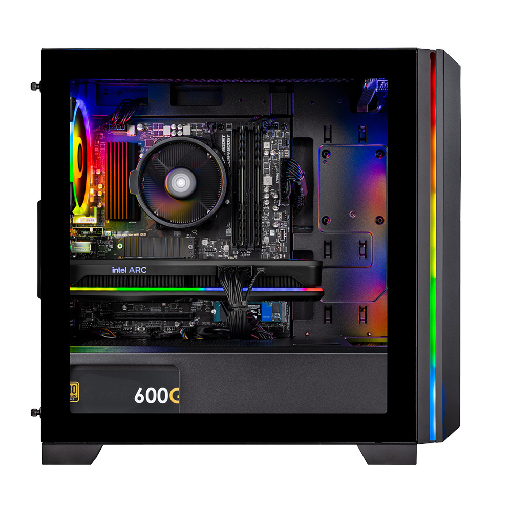Skytech Chronos Mini Gaming PC Desktop, Intel i3 10105F, Arc A380, 500GB SSD, 16GB RAM, Windows 11
