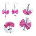 thumbnail image 2 of Pendientes de cruz con lazo de moda shaofei colgantes en forma de corazón, 2 of 5