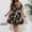 Black, variant on ALLLIST Womens Dresses Spring off The Shoulder Plus Size A-Line Floral Vacation Black Sundress for Women