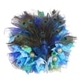 thumbnail image 4 of Guirnalda de artificial Simulación Guirnalda de plumas Colgante de pared Guirnalda de puerta delantera Decoración para el hogar para Pascua BLESIY Corona de plumas de pavo real, 4 of 8