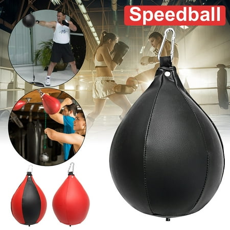 Boxing Speed Bag- Durable PU Hanging Speed Ball Boxing MMA Muay Thai Training Punching Dodge Striking (Best Striking Martial Art)