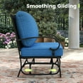 thumbnail image 4 of Vicllax 7-Seater Patio Conversation Set Metal Outdoor Furniture Set with Coffee Table, Blue, 4 of 11