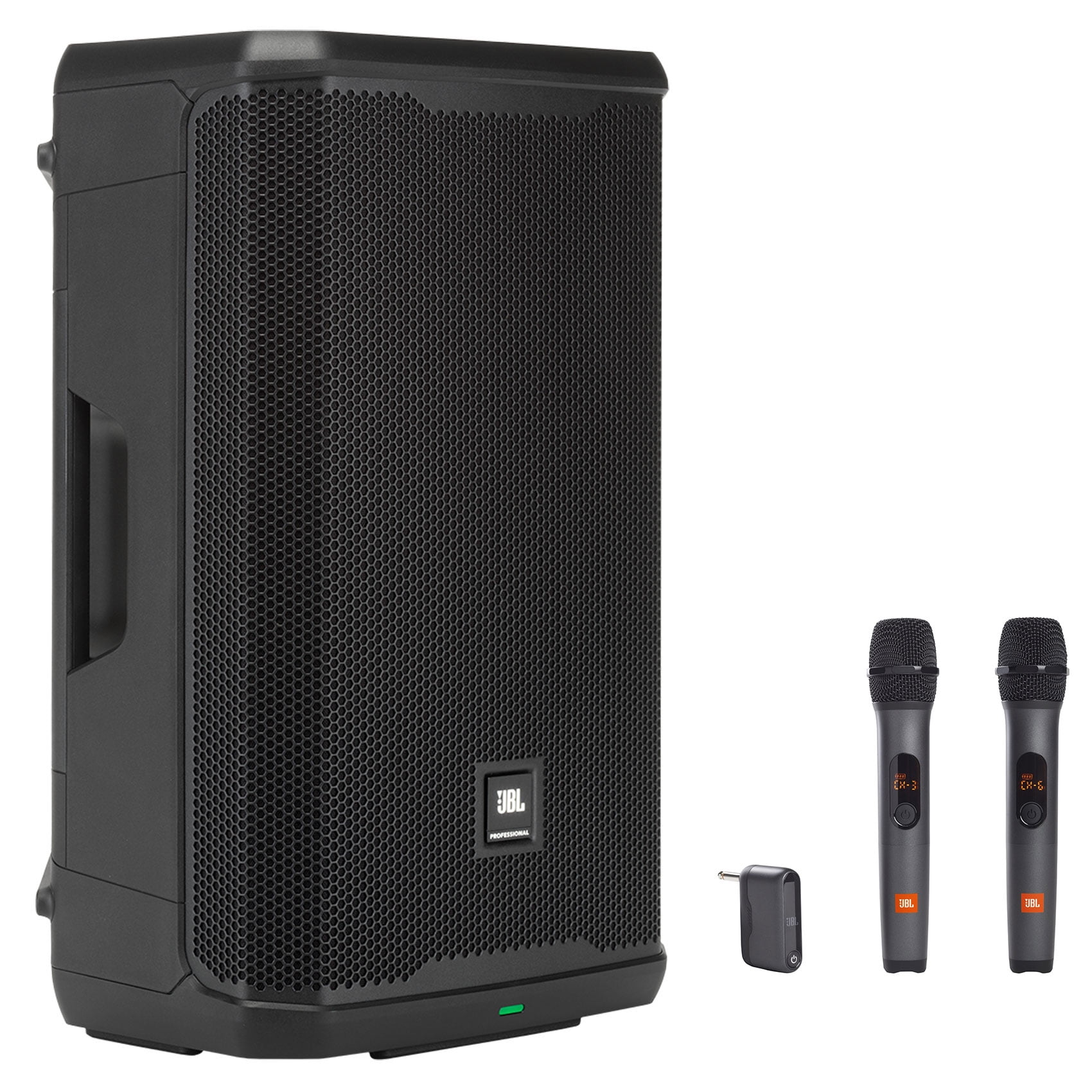 JBL PRX912 12" 1000w RMS Powered DJ PA Speaker w/ DSP+(2) Wireless Microphones