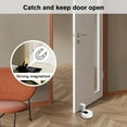 thumbnail image 4 of Upgraded Magnetic Door Stop, 2024 New Punch-Free Mechanical Silent Floor Door Stop, Adjustable Door Stop Magnetic Door Stoppers Magnetic Door Catch Holder with Adhesive (Black), 4 of 6