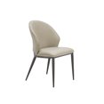 thumbnail image 6 of Casabianca Home Totem Set of 2 dining chair in taupe pu-leather., 6 of 7