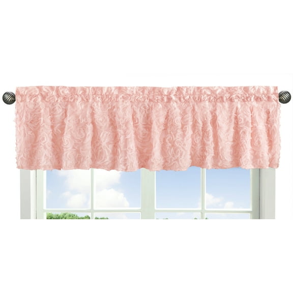 Pink Floral Rose 54" Window Valance by Sweet Jojo Designs