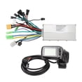thumbnail image 1 of Controlador de motor sin escobillas 36V 48V 60V 500W 28A Regulador de velocidad del motor de onda sinusoidal de 3 modos con pantalla, 1 of 10