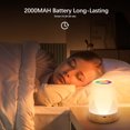 thumbnail image 2 of Lámpara LED de mesita de noche YUBINGJIE táctil regulable 13 colores batería 1500 mAh, 2 of 5