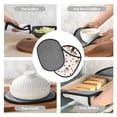 thumbnail image 7 of Pofeuu Milk Tea4 Print Silicone Pot Mat Mitten With Hanging Loop Heat Resistant Oven Mitts Non-Slip Bbq Baking Smoking Potholders, 7 of 7